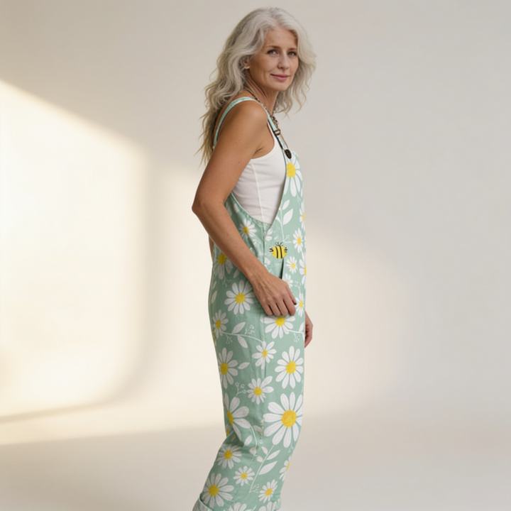 Siobhan - Pastel Mint &amp; Daisy Motif