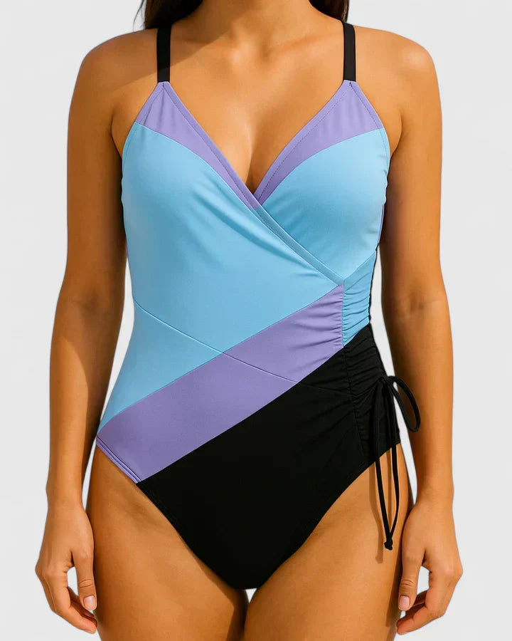 Sorynelle - Elegant Wrap-Style One-Piece Swimsuit