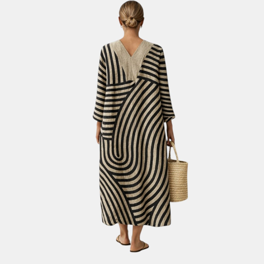 Ruby - Wavy Pattern Dress