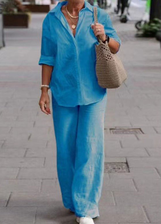 Denice Elegant Casual Two Piece Set