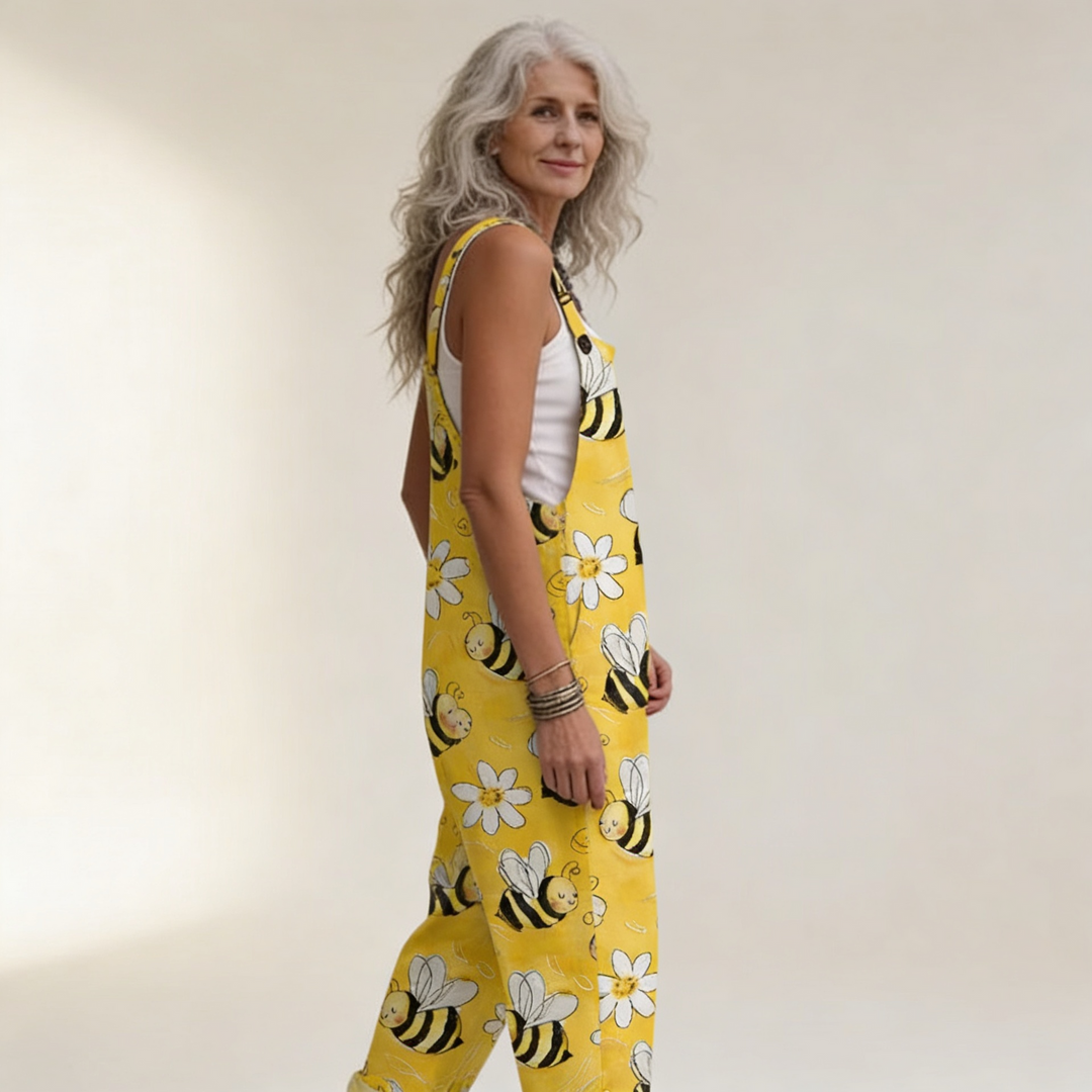 Clodagh - Sunny Yellow Bee &amp; Daisy Motif