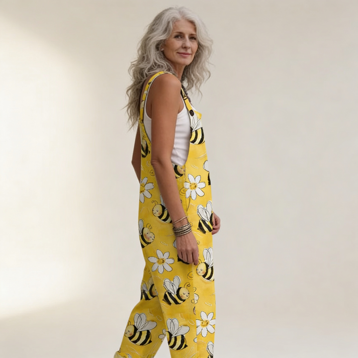 Clodagh - Sunny Yellow Bee &amp; Daisy Motif