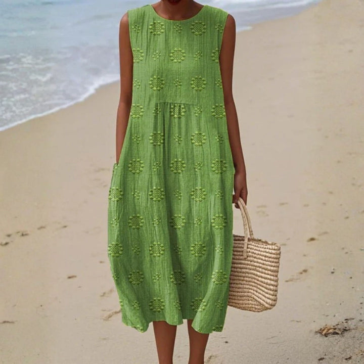 Sadie - Textured Green Dress