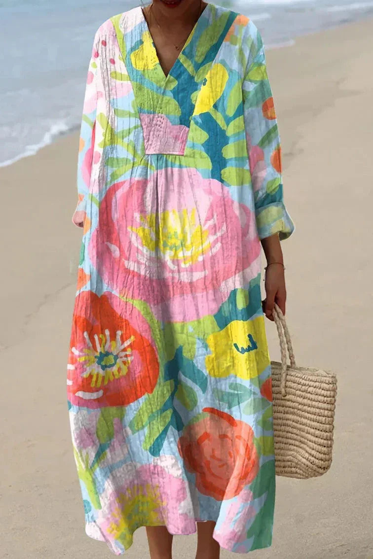 Aria - Vibrant Floral Dress