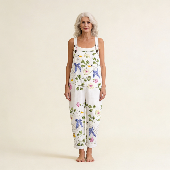 Riona – Flowing Whimsical Goose Jumpsuit
