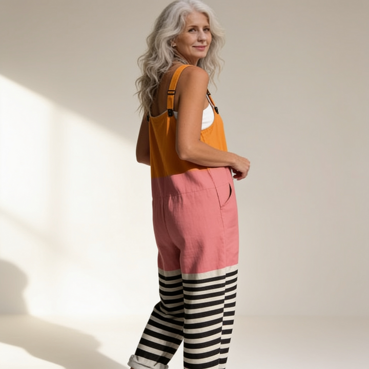 Mairead - Luminous Colourblock &amp; Stripe Design