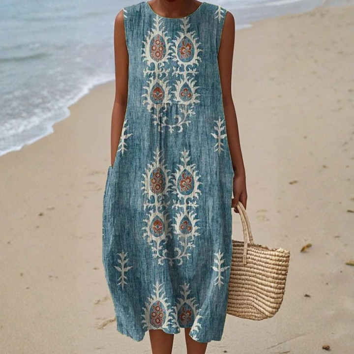 Abigail - Ornamental Pattern Fluid Dress
