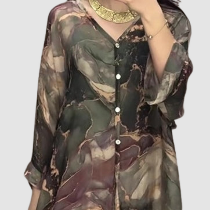 Aurora Elegant Printed Two-Piece Set