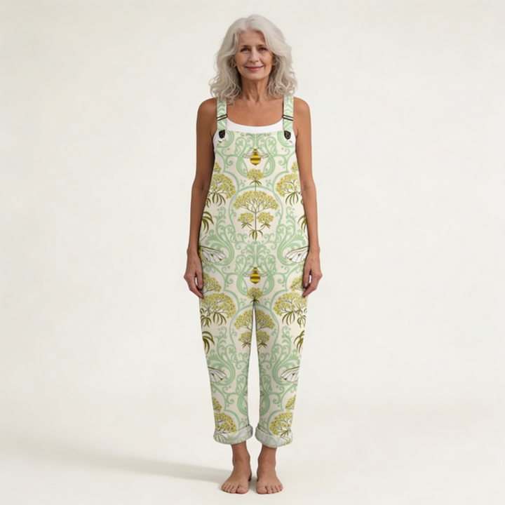 Grainne – Flowing Botanical Bee Jumpsuit