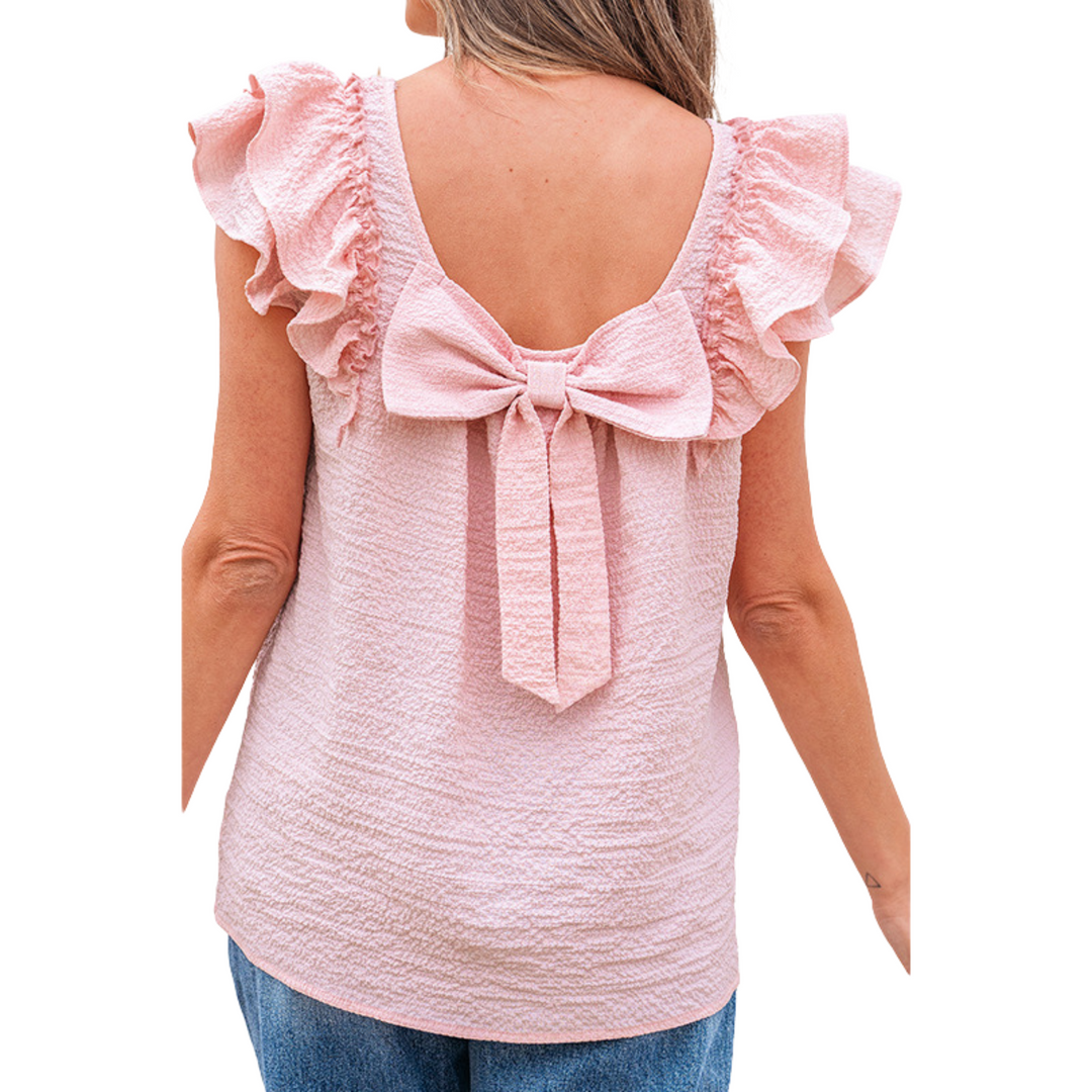 Zhavia Classy Frill Summer Soft Sleeve Top