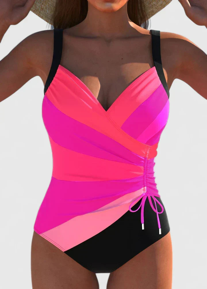 Sorynelle - Elegant Wrap-Style One-Piece Swimsuit