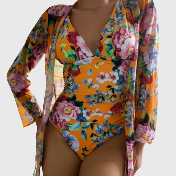Linnea - Floral Swimsuit Set