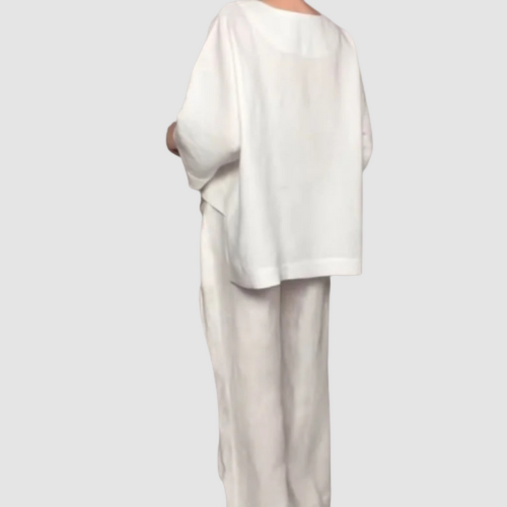 Vina Relaxed 2-Piece Set Wide-Leg Pants