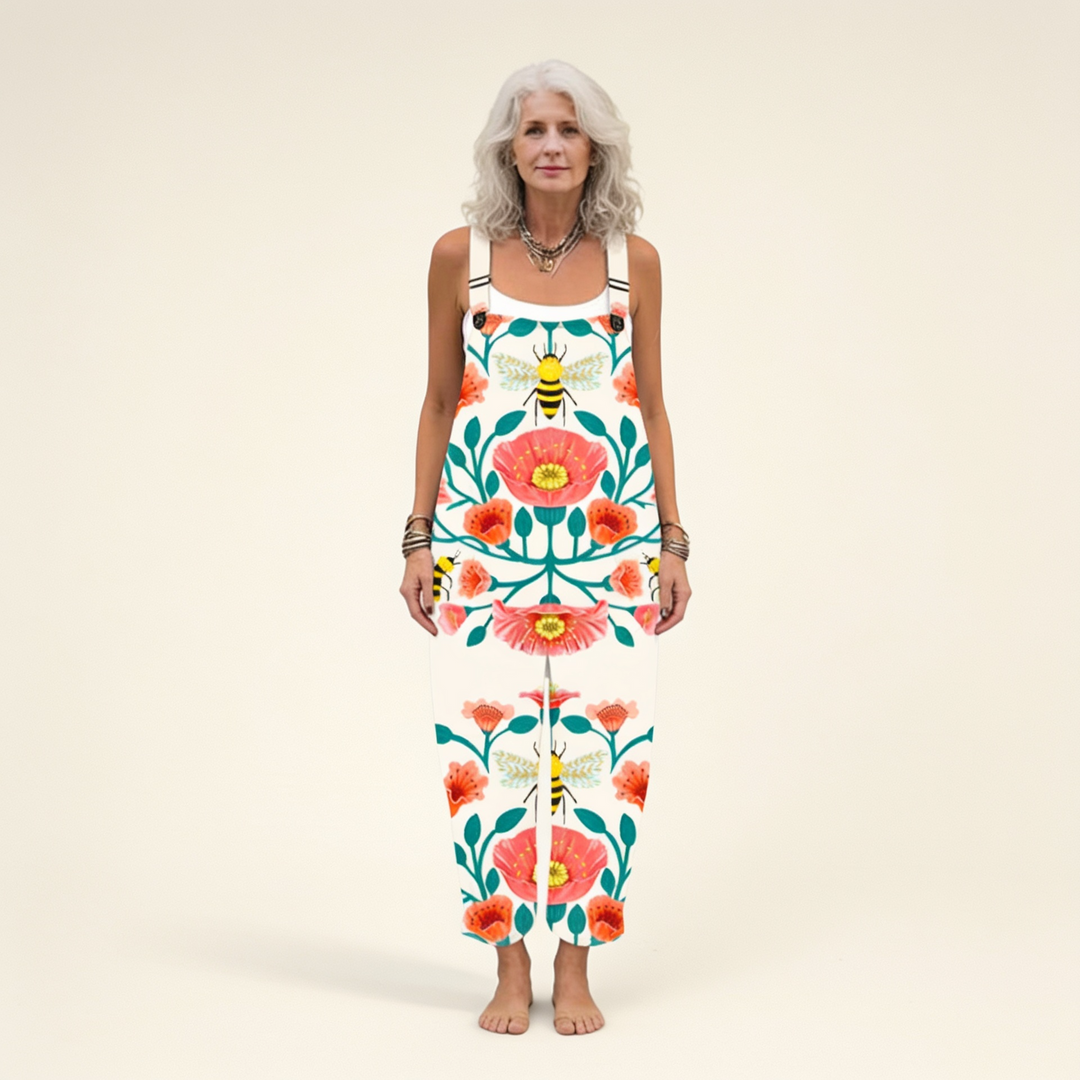 Erin - Fluid Botanical Jumpsuit