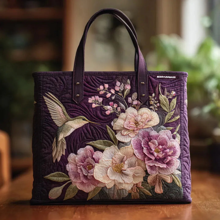 Hummingbirds Orchids Handmade Bags