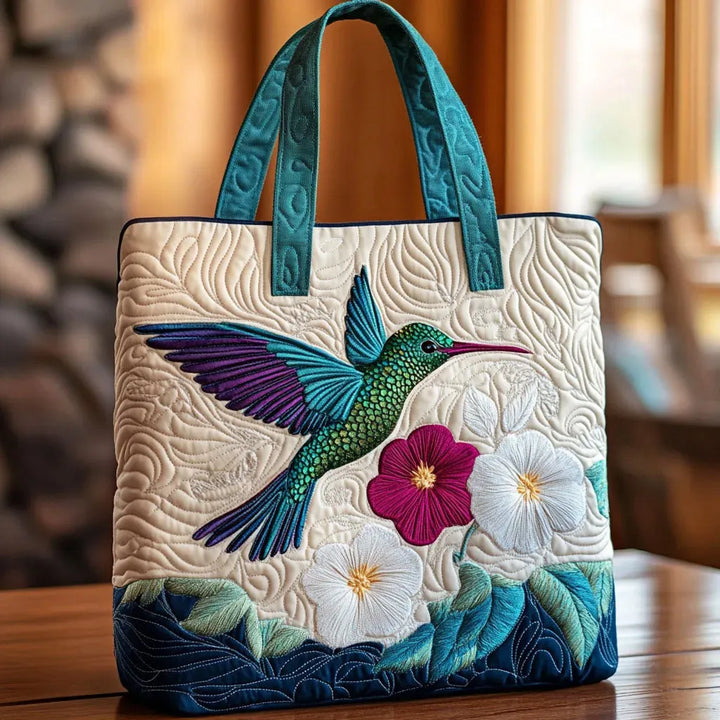 Hummingbird &amp; Flower Handmade Bags