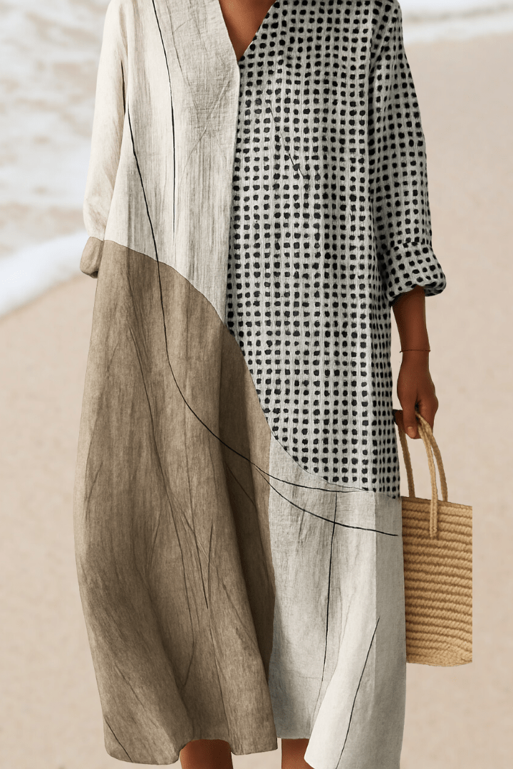 Brigitte - Natural Tones Dress