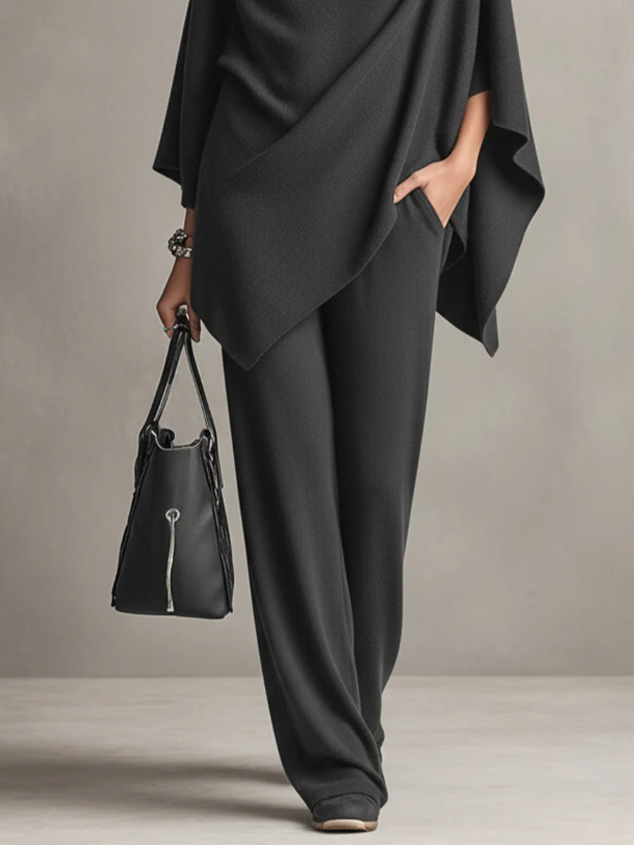 Sarina Elegant Drape Two-Piece Set