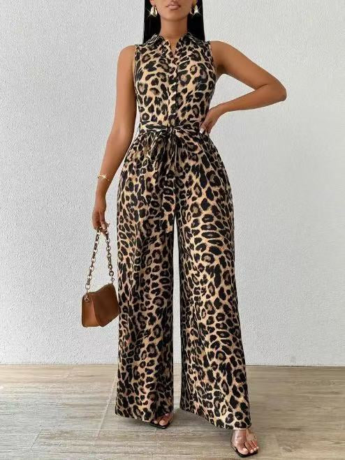 Frankie Leopard Jumpsuit
