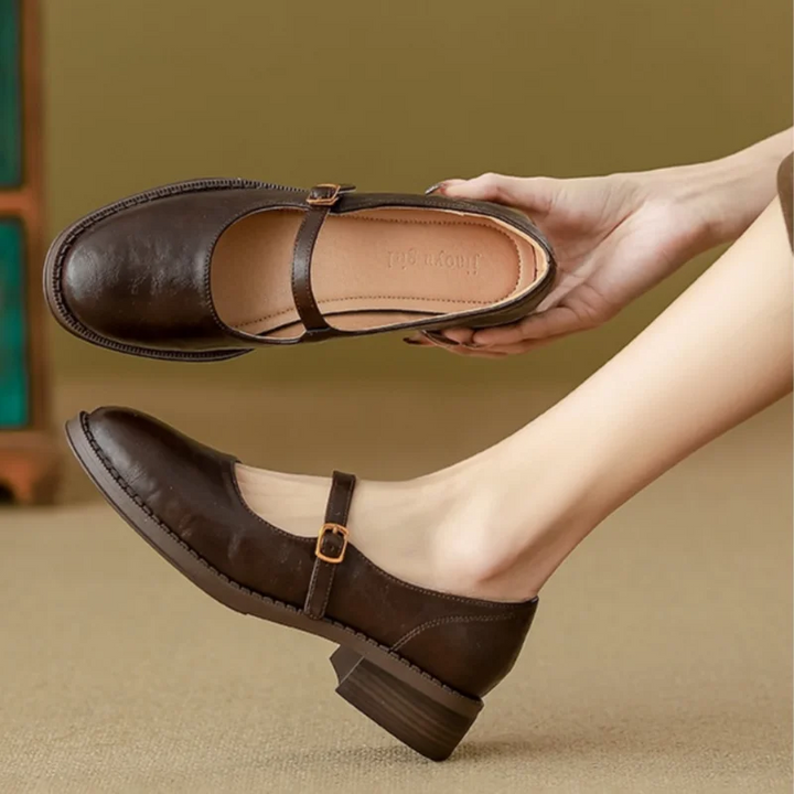 Classic Comfort Mary Janes Made Of Leather Mary Janes