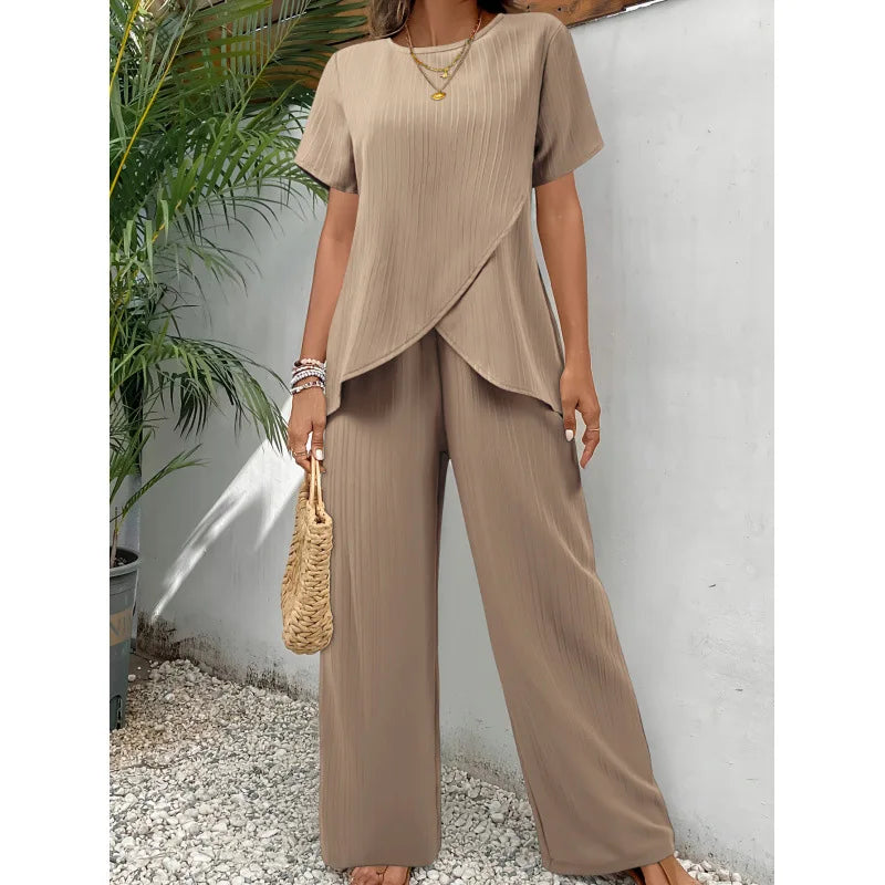 Lorrina Elegant Soft Two-Piece Set