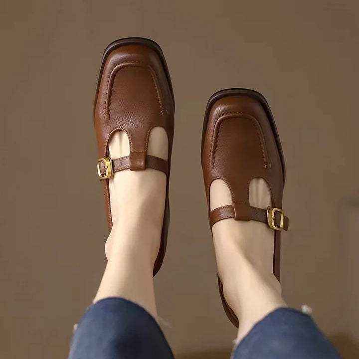 Ysolenne T-Strap Heeled Sandals