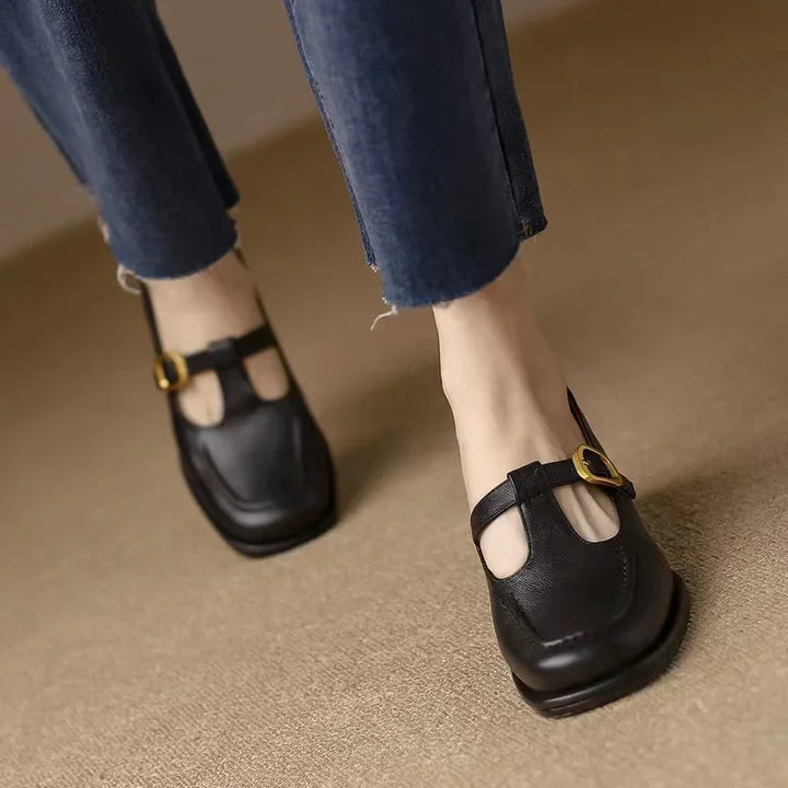 Ysolenne T-Strap Heeled Sandals
