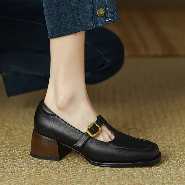 Ysolenne T-Strap Heeled Sandals