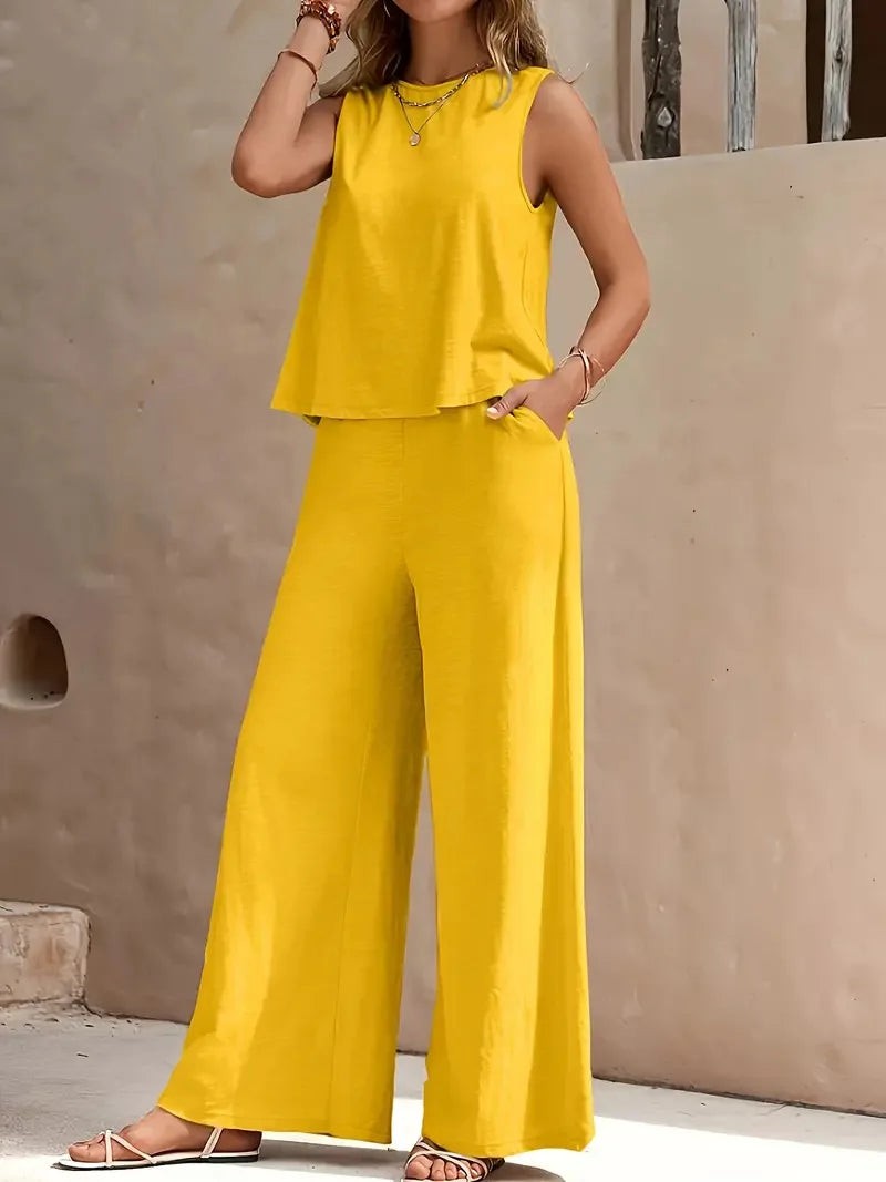 Danielle Sleeveless Two-Piece Set
