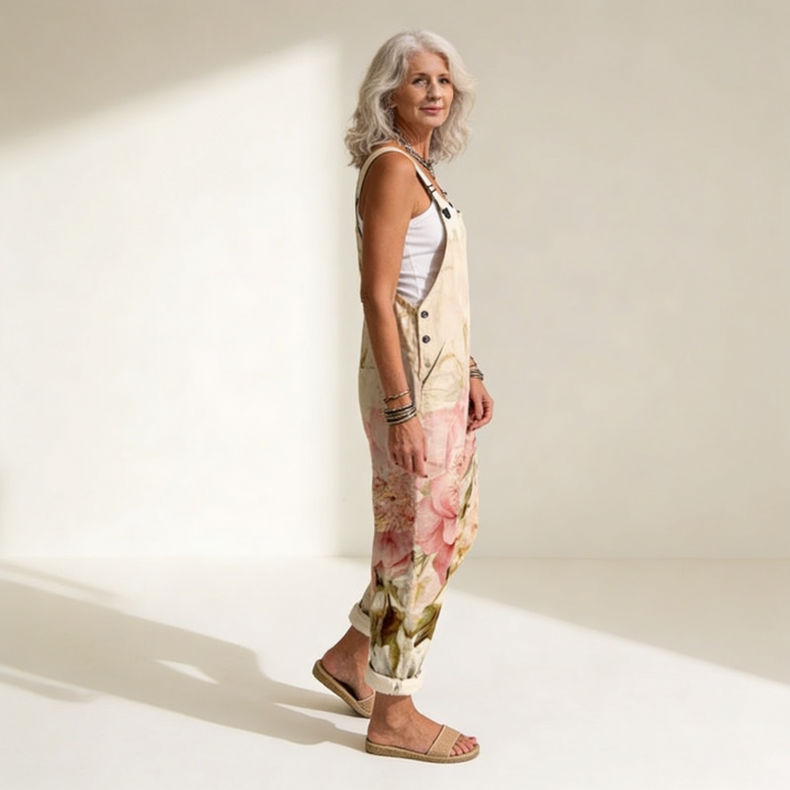 Niamh - Soft Pastel Peony Motif