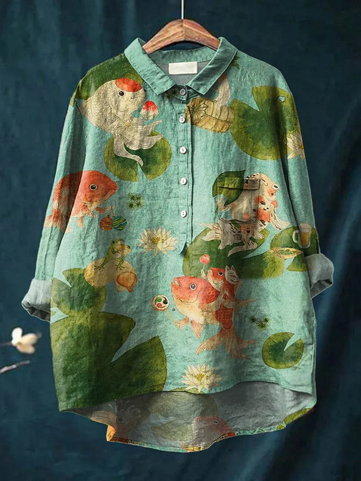 Claudia Fish Art Shirt