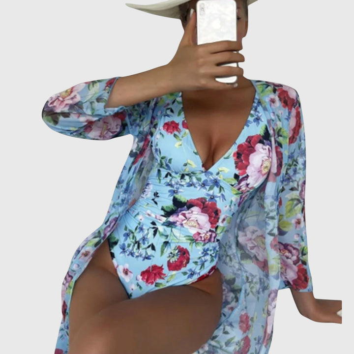 Linnea - Floral Swimsuit Set