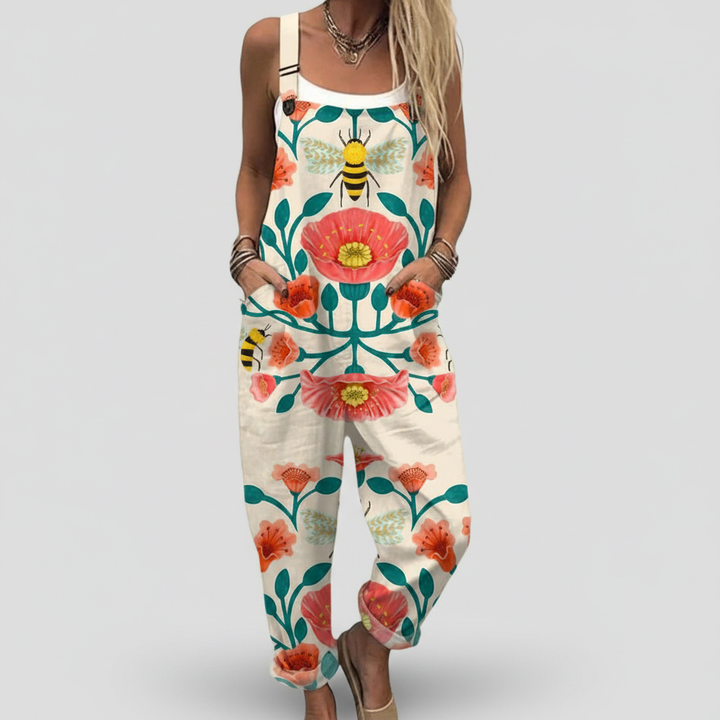 Erin - Fluid Botanical Jumpsuit