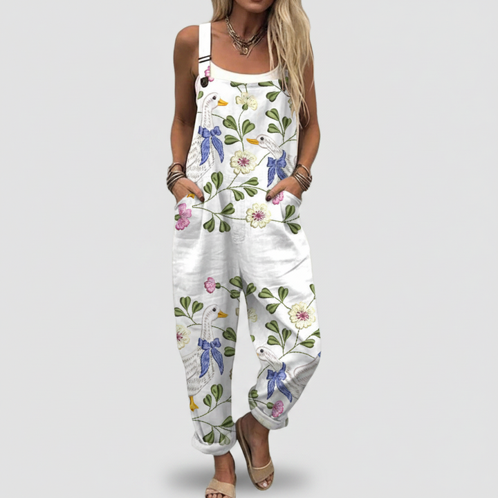 Riona – Flowing Whimsical Goose Jumpsuit