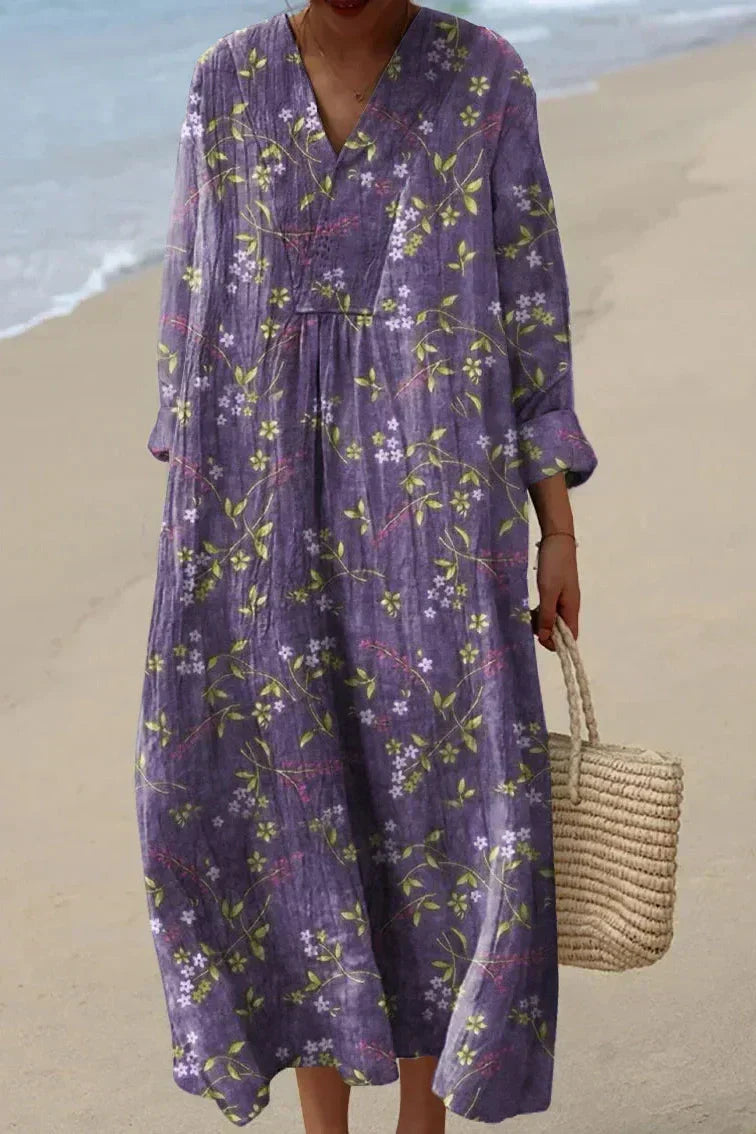 Mia - Purple Floral Dress