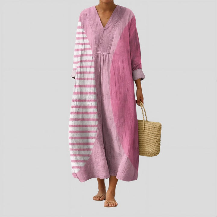 Louise - Graphic Pink Dress