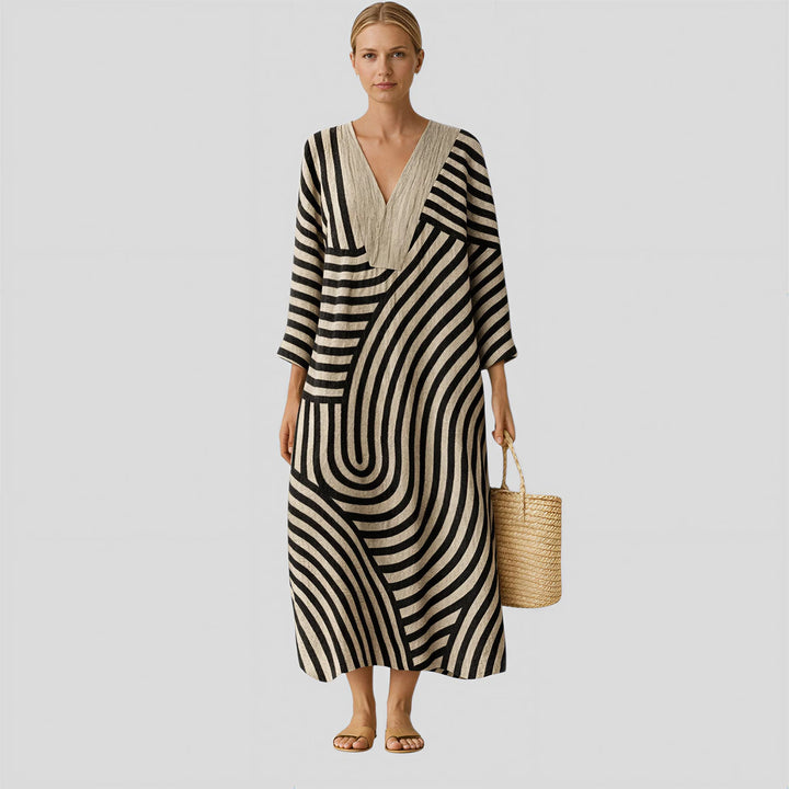 Ruby - Wavy Pattern Dress