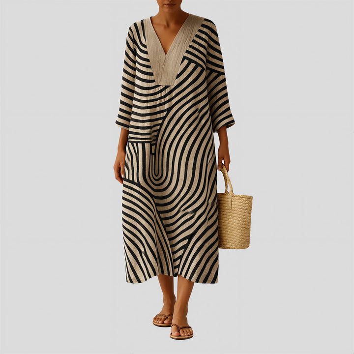 Ruby - Wavy Pattern Dress