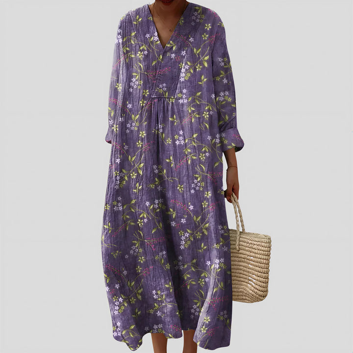 Mia - Purple Floral Dress