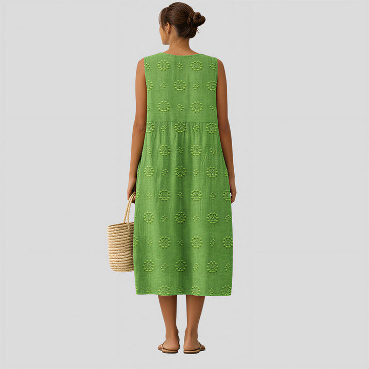 Sadie - Textured Green Dress