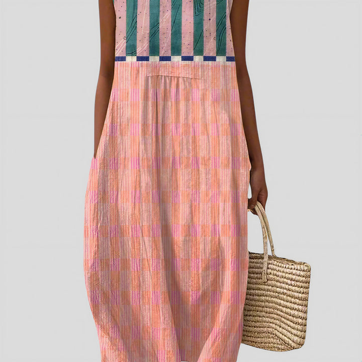 Brianna - Pastel Geometric Dress