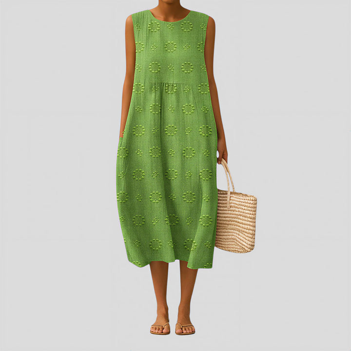 Sadie - Textured Green Dress