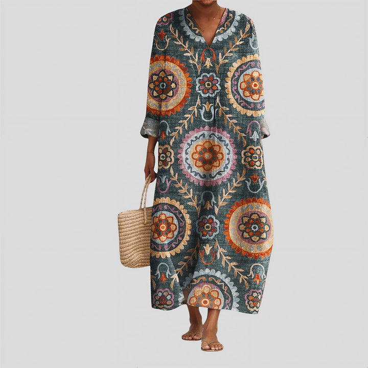Piper - Boho Dress with Ethnic Print