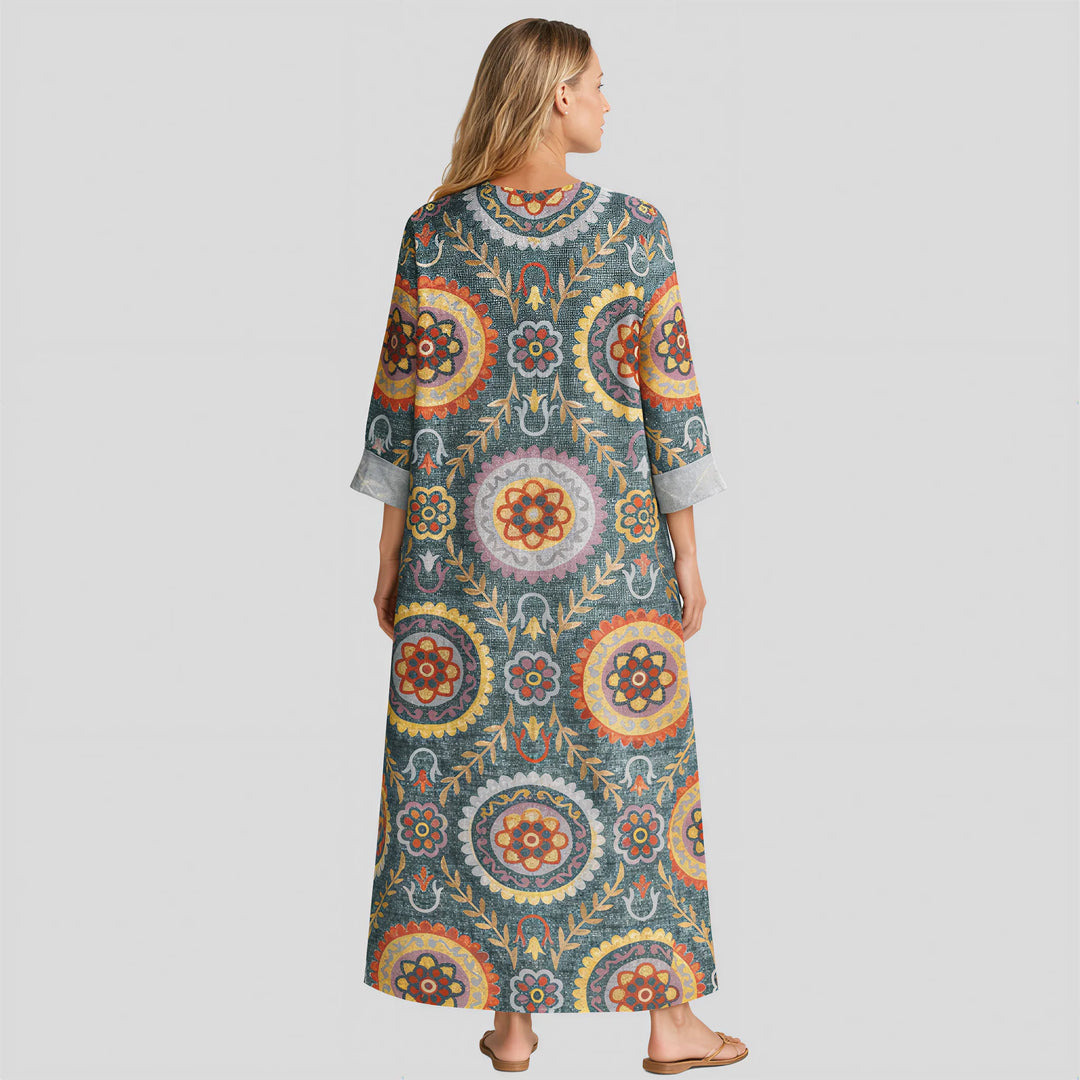 Piper - Boho Dress with Ethnic Print