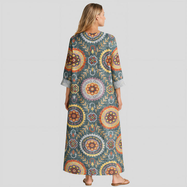 Piper - Boho Dress with Ethnic Print