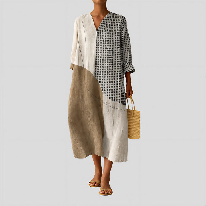 Brigitte - Natural Tones Dress