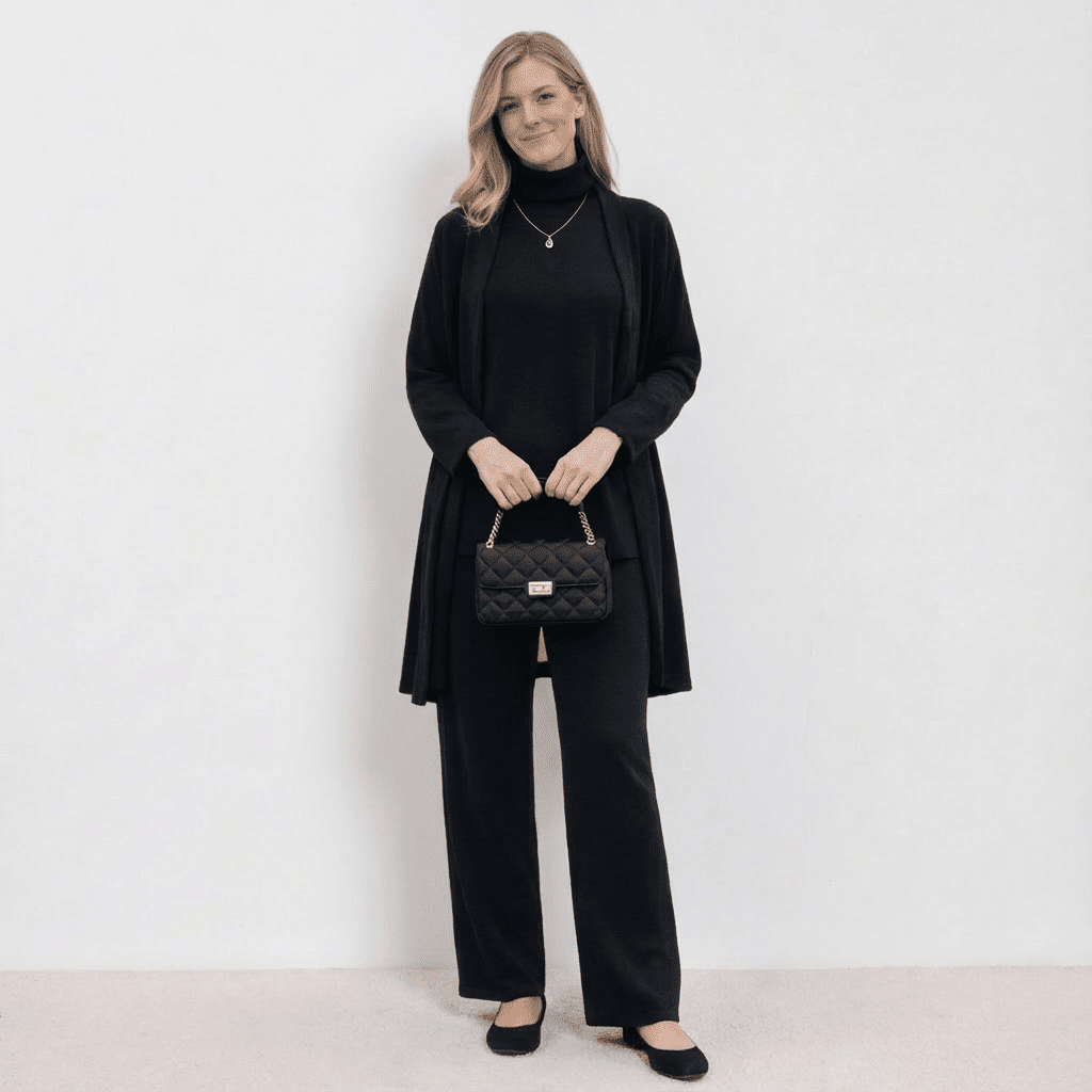 Barbara Cardigan Knit Top &amp; Trousers Set