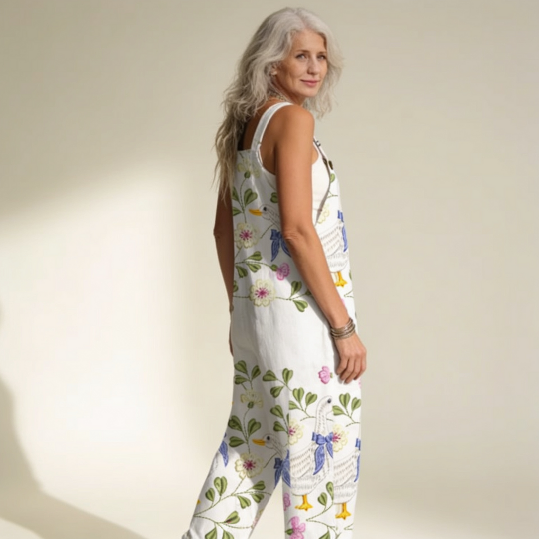 Riona – Flowing Whimsical Goose Jumpsuit