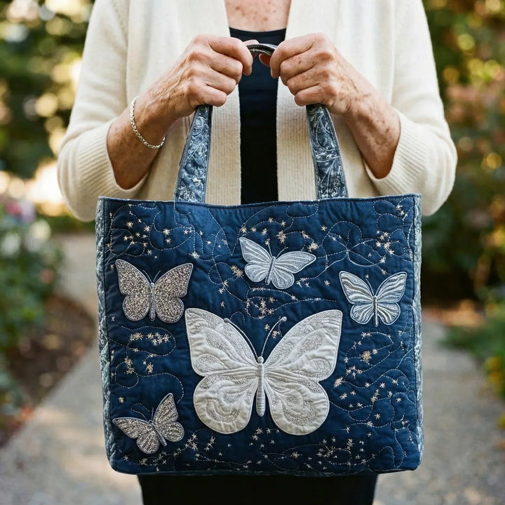 Silver Butterfly Handmade Bags