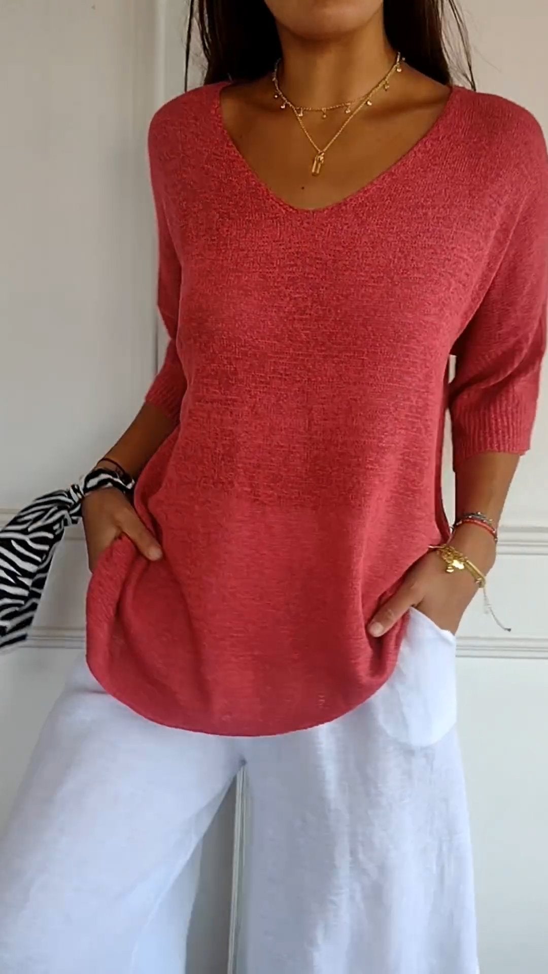 Lauren V-Neck Tops